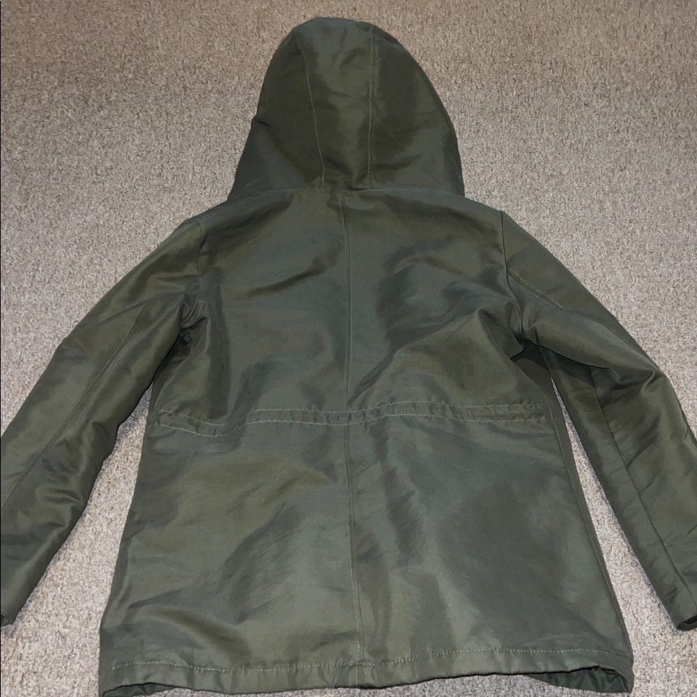 New York and Company olive green hooded jacket size large - Picture 10 of 10